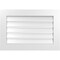 Ekena Millwork Vertical Surface Mount PVC Gable Vent: Functional, w/ 3-1/2"W x 1"P Standard Frame, 32"W x 22"H GVPVE32X2201SF - alternate 1
